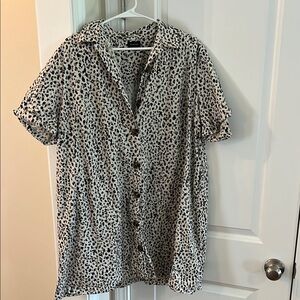 Who What Wear Cheetah Mini Dress